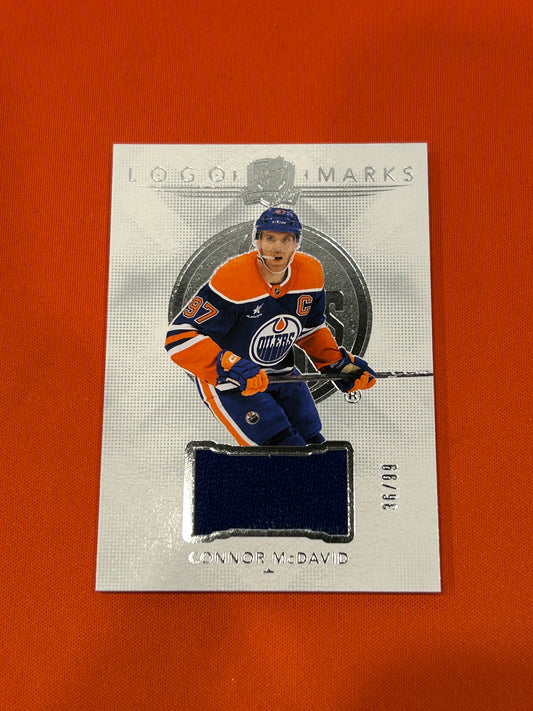 Connor McDavid 2024 Upper Deck The Cup #LM-CM Logo Marks Patch 36/99