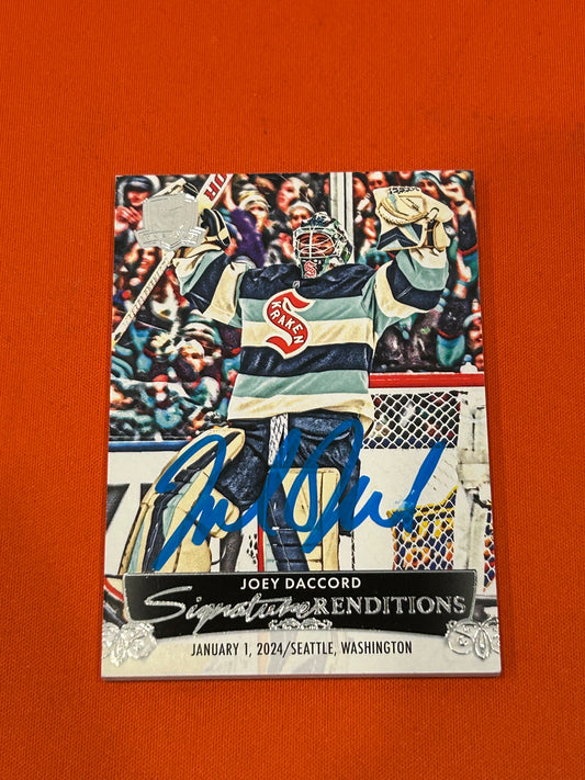 Joey Daccord 2024 Upper Deck The Cup #SR-DA Signature Renditions