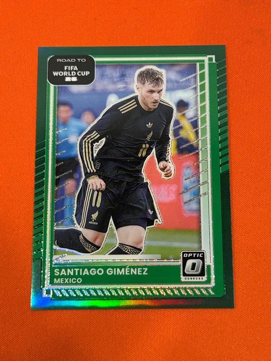 Santiago Gimenez 2025 Panini Donruss Road To FIFA World Cup #75 Green 4/5