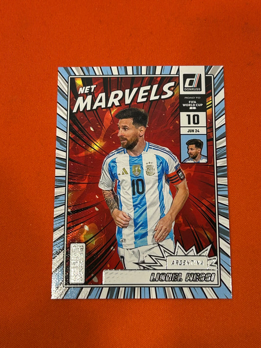 Lionel Messi 2025 Panini Donruss Road To FIFA World Cup 26 #21 Net Marvels