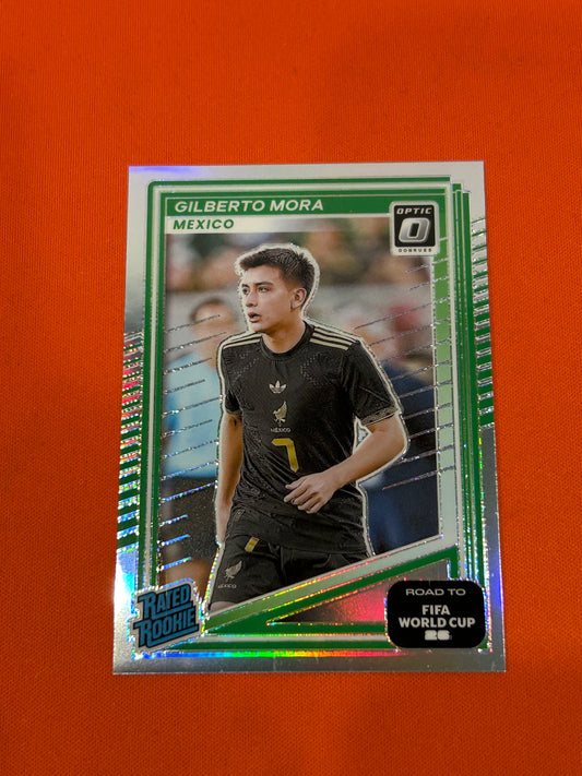 Gilberto Mora 2025 Panini Donruss Road To FIFA World Cup 26 #214 Rated Rookie Holo