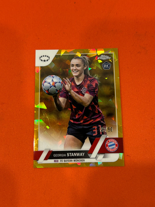 Georgia Stanway 2023 Topps Sapphire #31 Gold Variation 28/50