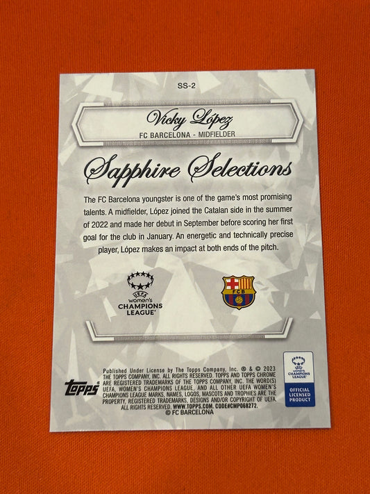 Vicky Lopez 2023 Topps Sapphire #SS-2 Sapphire Selections Rookie