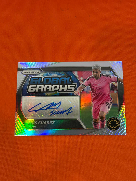 Luis Suarez 2025 Panini Prizm Fifa Club World Cup 2025 #GG-LS Global Graphs Autograph #24/99