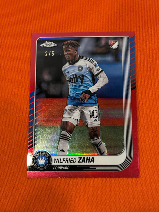 Wilfred Zaha 2024 Topps Chrome #172 Red 2/5