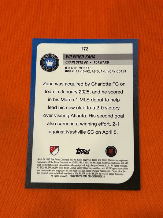Wilfred Zaha 2024 Topps Chrome #172 Red 2/5
