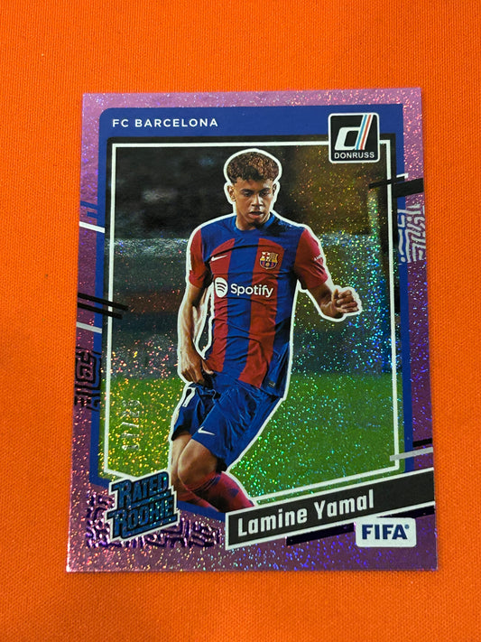 Lamine Yamal 2023 Panini Donruss #177 Rated Rookie Purple 17/25