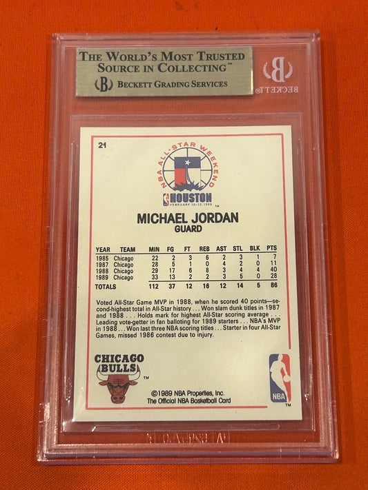 Michael Jordan 1989 Hoops #21 All Star Game BGS 9.5