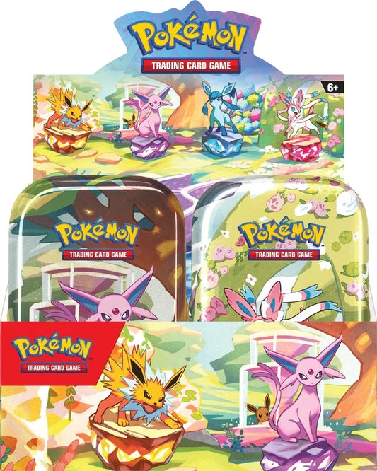 POKEMON PRISMATIC EVOLUTIONS 8CT MINI TIN DISPLAY