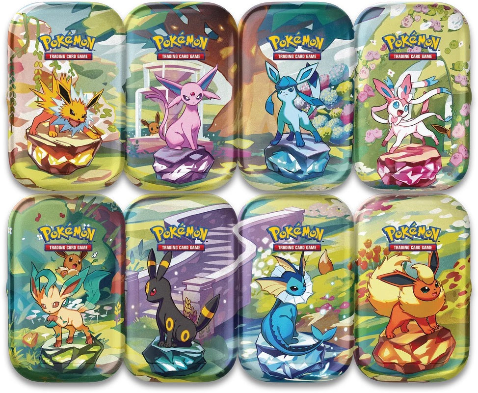 POKEMON PRISMATIC EVOLUTIONS 8CT MINI TIN DISPLAY