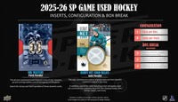 2025-26 Upper Deck SP Game Used Hockey Hobby Box
