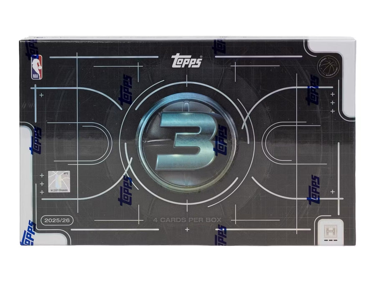 2025/26 Topps Three Basketball Hobby CASE (4 HOBBY BOXES)