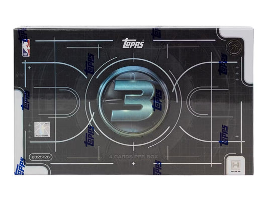 2025/26 Topps Three Basketball Hobby CASE (4 HOBBY BOXES)