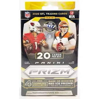 2020 Panini Prizm Football Hanger 20-Card Box (Red Ice Prizms)