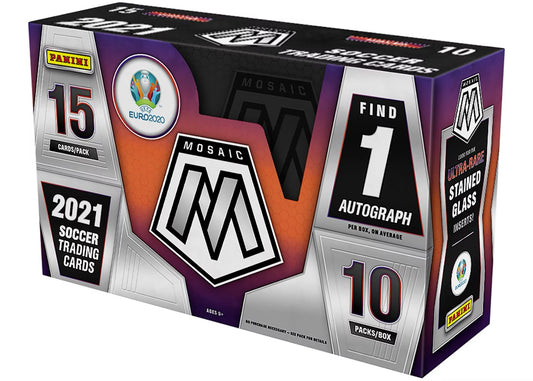 2020/21 Panini Mosaic UEFA EURO Soccer Factory Sealed HOBBY Box
