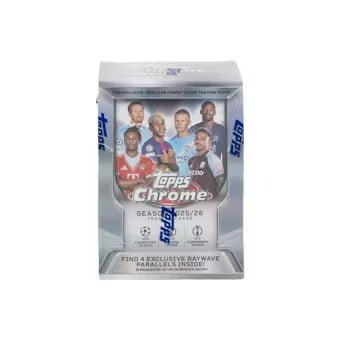 2025/26 Topps Chrome UEFA Club Competitions Soccer Blaster Box