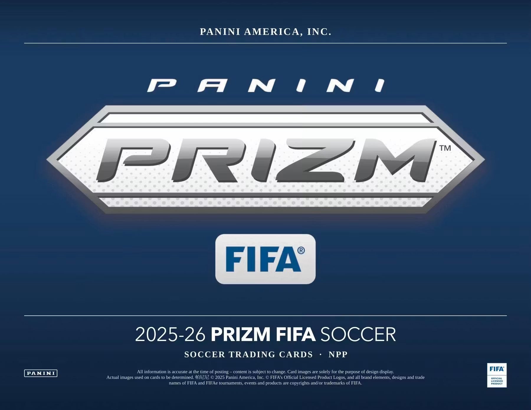 2025/26 Panini Prizm FIFA Soccer 24-Pack Retail Box