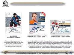2019-20 Upper Deck SP Authentic Hockey Hobby Box