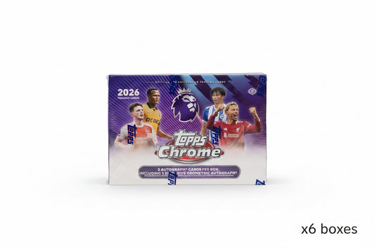 2026 Topps Chrome Premier League EPL Soccer Delight CASE(6 Boxes)
