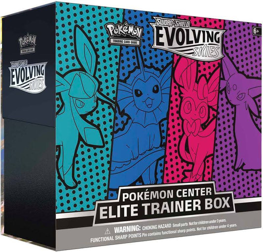 Pokemon TCG Sword & Shield Evolving Skies Pokemon Center Elite Trainer Box